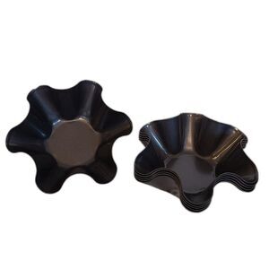 Set of Six Tortilla Non-Stick Fluted Taco Shell Salad Bowl Molds EUC